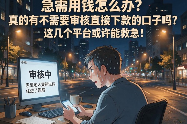 急需用钱怎么办？真的有不需要审核直接下款的口子吗？这几个平台或许能救急！