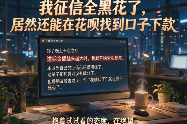 我征信全黑花了，居然还能在花呗找到口子下款
