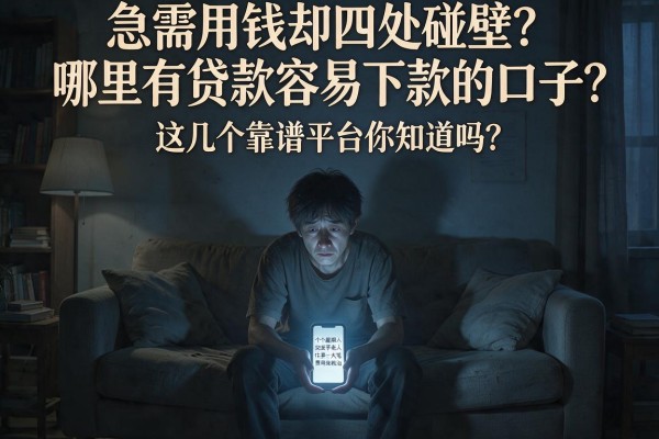 急需用钱却四处碰壁?哪里有贷款容易下款的口子?这几个靠谱平台你知道吗?