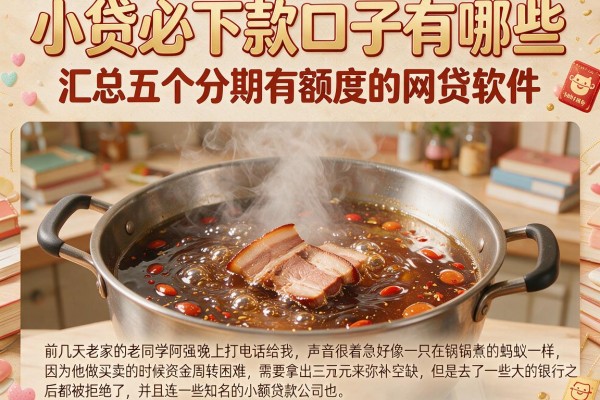 小贷必下款口子有哪些，汇总五个分期有额度的网贷软件