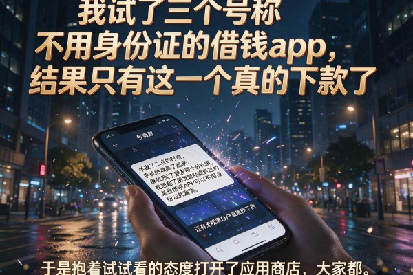我试了三个号称不用身份证的借钱app，结果只有这一个真的下款了