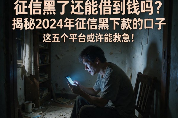征信黑了还能借到钱吗？揭秘2024年征信黑下款的口子，这五个平台或许能救急！