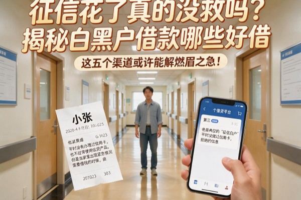 征信花了真的没救吗？揭秘白黑户借款哪些好借，这五个渠道或许能解燃眉之急！