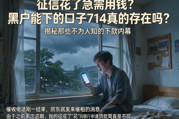 征信花了急需用钱？黑户能下的口子714真的存在吗？揭秘那些不为人知的下款内幕