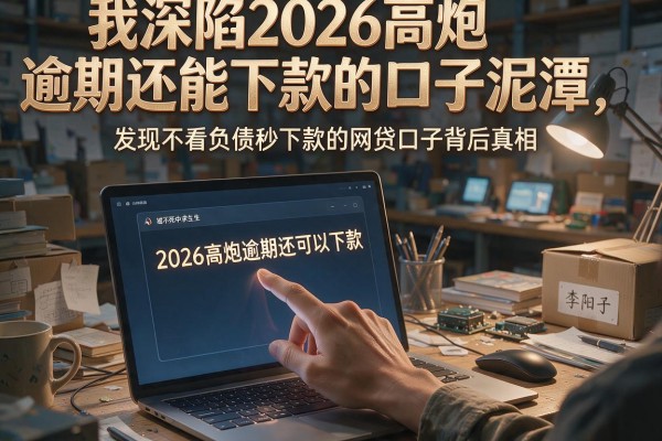 我深陷2026高炮逾期还能下款的口子泥潭，发现不看负债秒下款的网贷口子背后真相