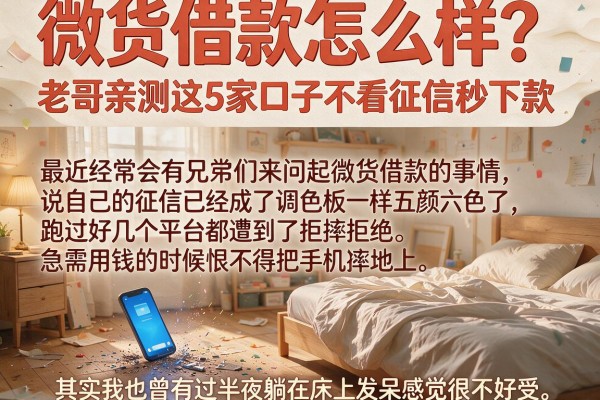 微货借款怎么样？老哥亲测这5家口子不看征信秒下款