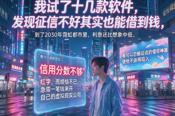 我试了十几款软件，发现征信不好其实也能借到钱，利息还比想象中低