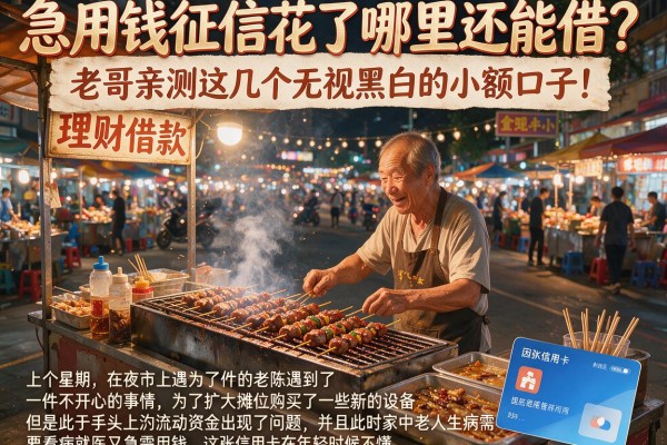 急用钱征信花了哪里还能借？老哥亲测这几个无视黑白的小额口子！