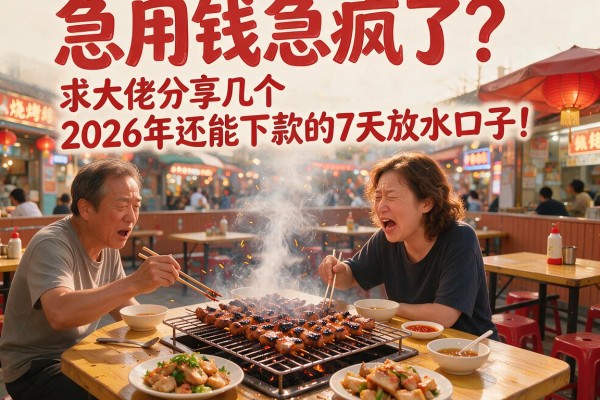 急用钱急疯了？求大佬分享几个2026年还能下款的7天放水口子！