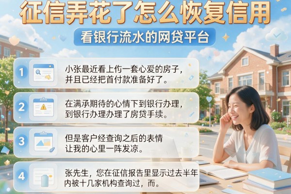 征信弄花了怎么恢复信用，详细阐述五个看银行流水的网贷平台