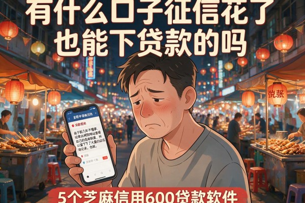 有什么口子征信花了也能下贷款的吗，详尽说明5个芝麻信用600贷款软件