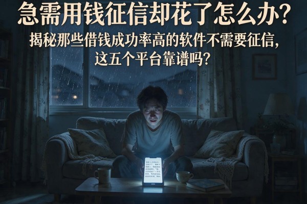 急需用钱征信却花了怎么办？揭秘那些借钱成功率高的软件不需要征信，这五个平台靠谱吗？