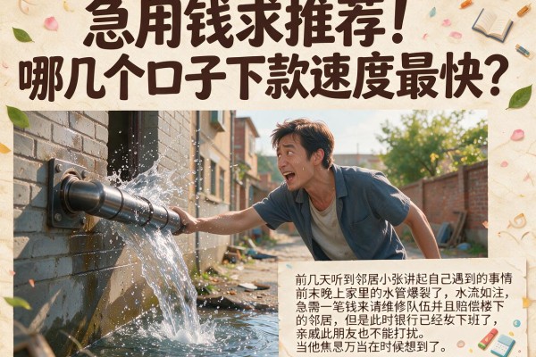 急用钱求推荐!哪几个口子下款速度最快?