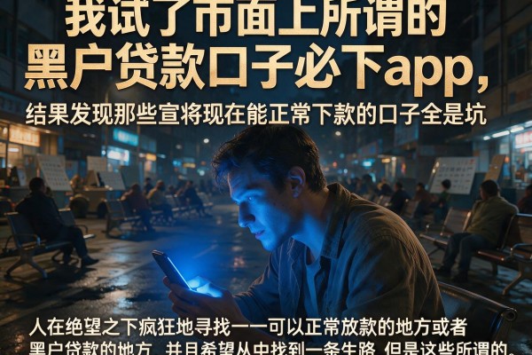 我试了市面上所谓的黑户贷款口子必下app，结果发现那些宣称现在能正常下款的口子全是坑