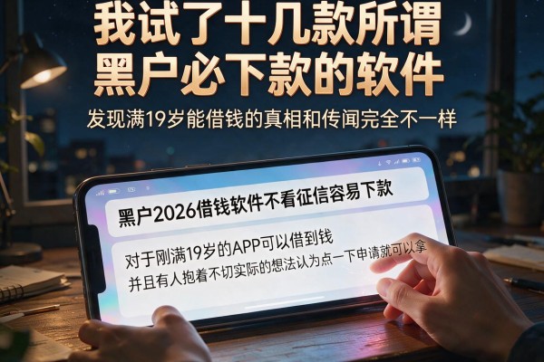 我试了十几款所谓黑户必下款的软件，发现满19岁能借钱的真相和传闻完全不一样