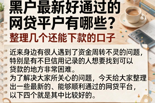 黑户最新好通过的网贷平台有哪些？整理几个还能下款的口子