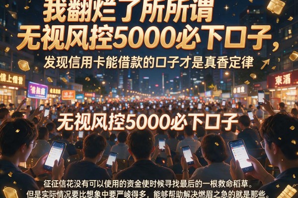 我翻烂了所谓无视风控5000必下口子，发现信用卡能借款的口子才是真香定律
