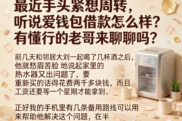 最近手头紧想周转，听说爱钱包借款怎么样？有懂行的老哥来聊聊吗？