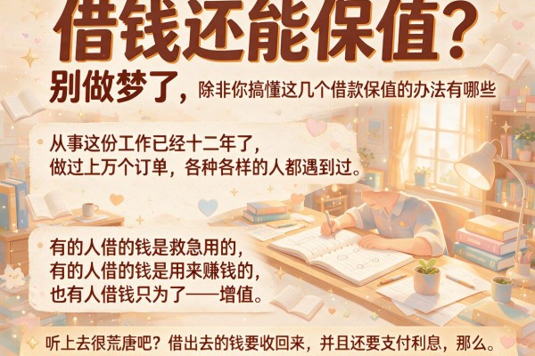 借钱还能保值？别做梦了，除非你搞懂这几个借款保值的办法有哪些