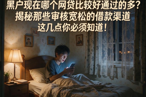 黑户现在哪个网贷比较好通过的多？揭秘那些审核宽松的借款渠道，这几点你必须知道！