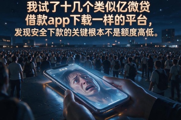 我试了十几个类似亿微贷借款app下载一样的平台，发现安全下款的关键根本不是额度高低