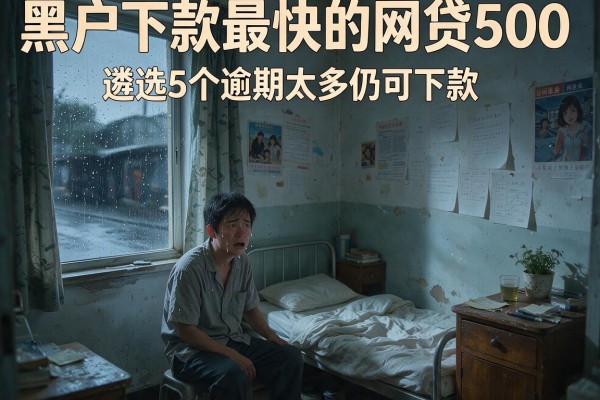 黑户下款最快的网贷500，遴选5个逾期太多仍可下款的软件