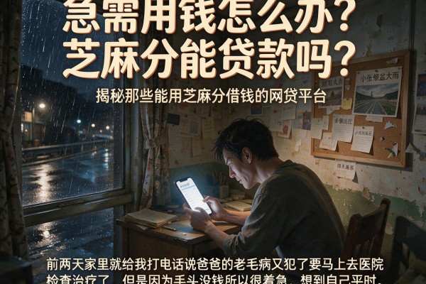 急需用钱怎么办？芝麻分能贷款吗？揭秘那些能用芝麻分借钱的网贷平台