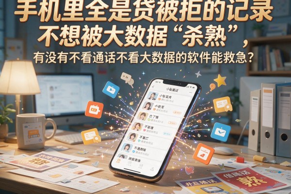 手机里全是贷款被拒的记录？不想被大数据“杀熟”，有没有不看通话不看大数据的软件能救急？