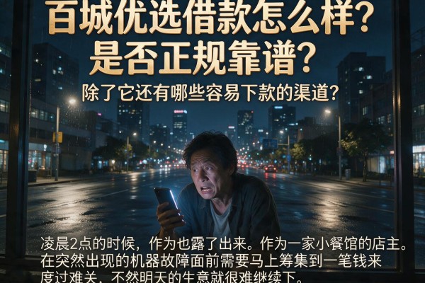 百城优选借款怎么样？是否正规靠谱？除了它还有哪些容易下款的渠道？