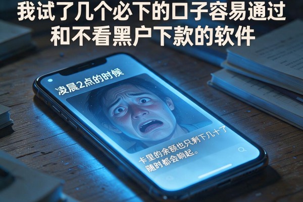 我试了几个必下的口子容易通过和不看黑户下款的软件，结果有点意外
