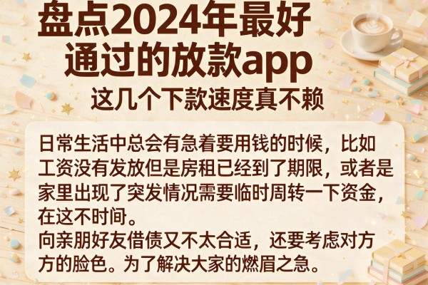 盘点2024年最好通过的放款app，这几个下款速度真不赖