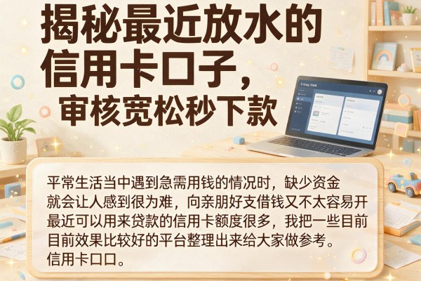 揭秘最近放水的信用卡口子，审核宽松秒下款