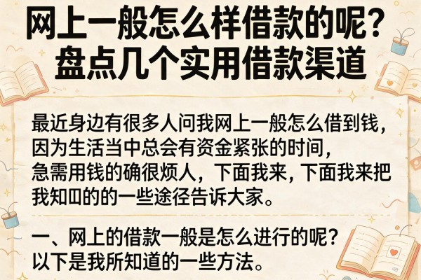 网上一般怎么样借款的呢？盘点几个实用借款渠道