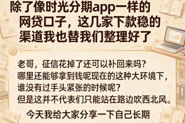 除了像时光分期app一样的网贷口子，这几家下款稳的渠道我也替你们整理好了
