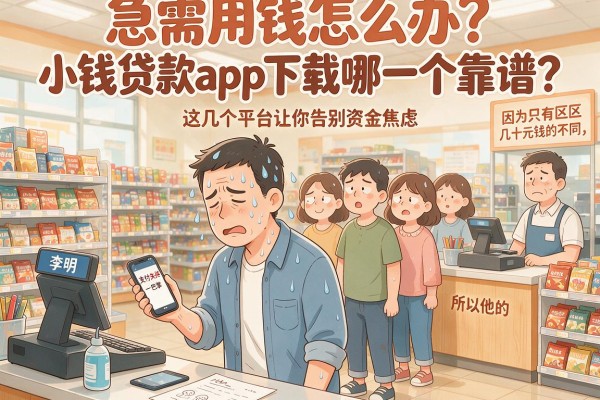 急需用钱怎么办？小钱贷款app下载哪一个靠谱？这几个平台让你告别资金焦虑