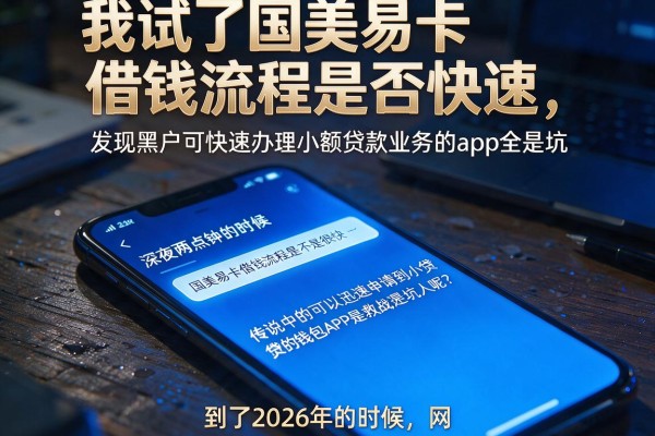 我试了国美易卡借钱流程是否快速，发现黑户可快速办理小额贷款业务的app全是坑