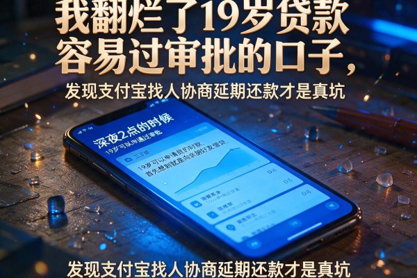我翻烂了19岁贷款容易过审批的口子，发现支付宝找人协商延期还款才是真坑