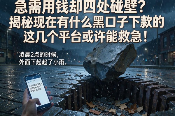 急需用钱却四处碰壁？揭秘现在有什么黑口子下款的，这几个平台或许能救急！