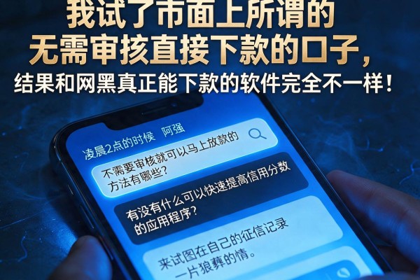 我试了市面上所谓的无需审核直接下款的口子，结果和网黑真正能下款的软件完全不一样