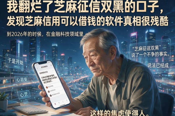 我翻烂了芝麻征信双黑的口子,发现芝麻信用可以借钱的软件真相很残酷