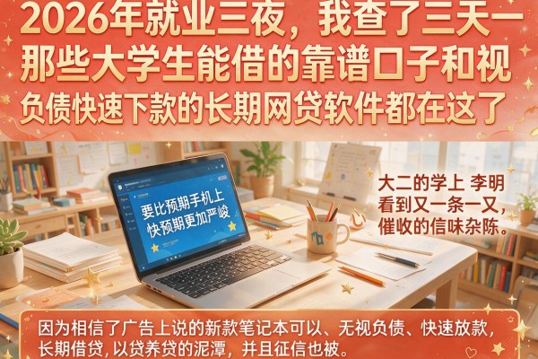 我查了三天三夜，那些大学生能借的靠谱口子和无视负债快速下款的长期网贷软件都在这了