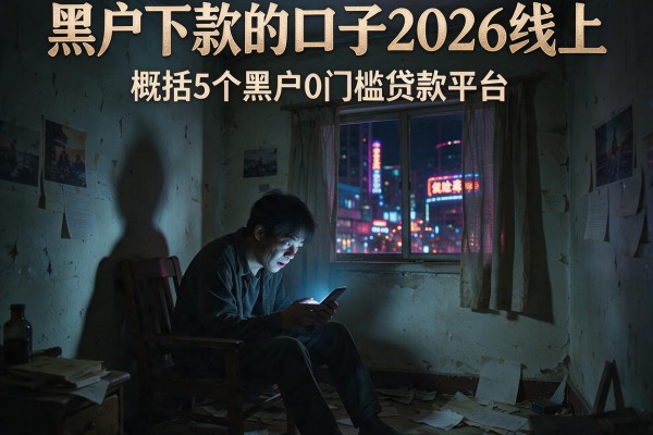 黑户下款的口子2026线上，概括5个黑户0门槛贷款平台