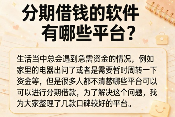 分期借钱的软件有哪些平台?整理了10个经常下款的