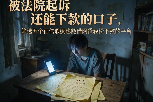 被法院起诉还能下款的口子，筛选五个征信瑕疵也能借网贷轻松下款的平台