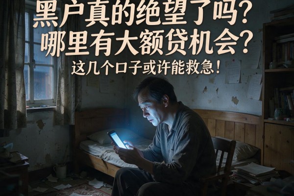 黑户真的绝望了吗？哪里有大额贷机会？这几个口子或许能救急！