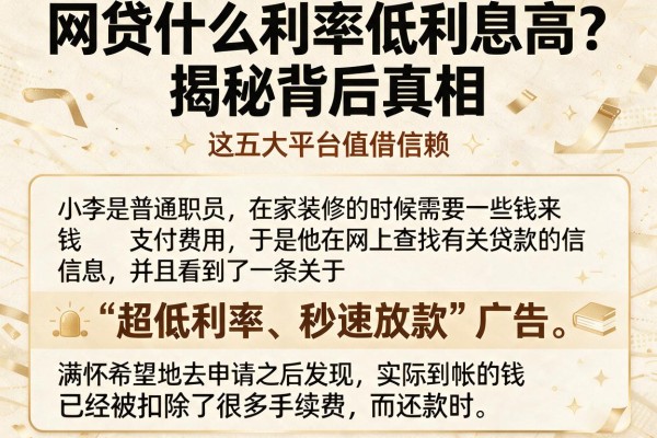 网贷什么利率低利息高？揭秘背后真相，这五大平台值得信赖