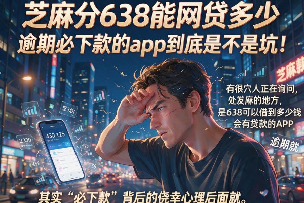 芝麻分638能网贷多少，逾期必下款的app到底是不是坑