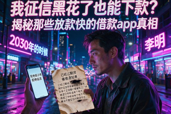 我征信黑花了也能下款？揭秘那些放款快的借款app真相