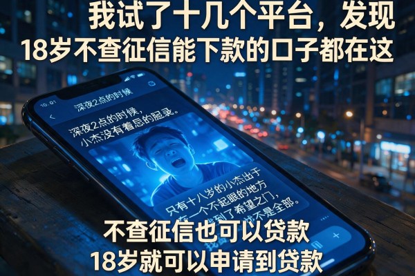 我试了十几个平台，发现18岁不查征信能下款的口子都在这