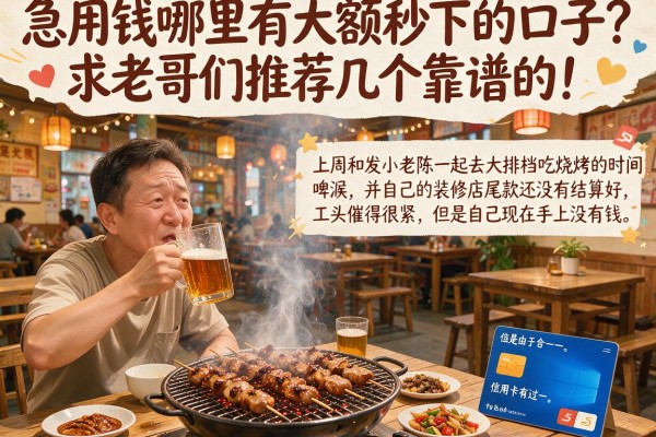 急用钱哪里有大额秒下的口子？求老哥们推荐几个靠谱的！